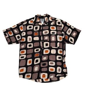 Silk Uomo Geometric Patterned Men's Shirt